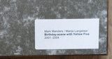 Mark Manders/ Marije Langelaar # BIRTDAY-SCENE WITH YELLOW FIVE # 2004, framed, mint