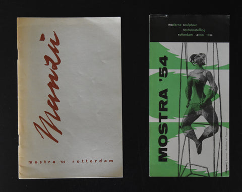 Roterdam MOSTRA '54 # MANZU # catalogue plus folder, nm