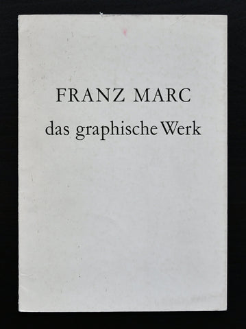 Berner Museum # FRANZ MARC, Das graphische Werk # 1967, nm