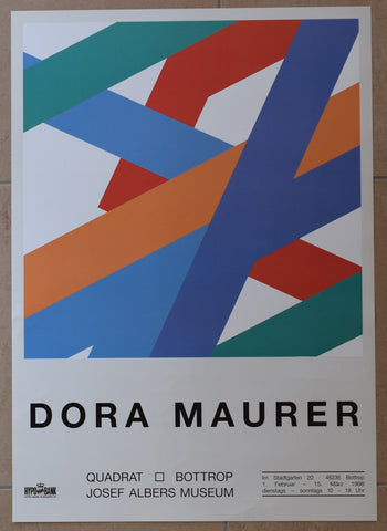 Quadrat Bottrop # DORA MAURER # original silkscreen # 1998, mint