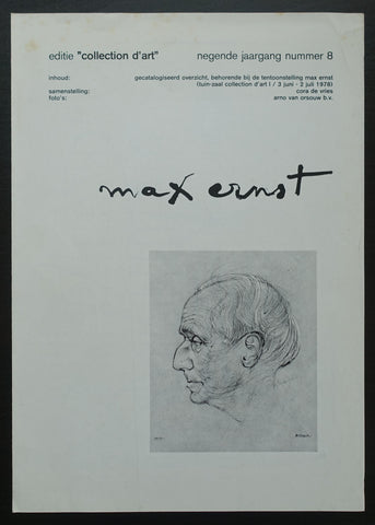 Collection d'Art # MAX ERNST # 1978, nm-