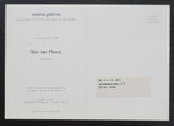 Seasons galleries # SIEN VAN MEURS # invitation, 1989, nm++