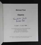 Universitat Giessen # MICHAEL POST, Objekte # 1992, signed, mint