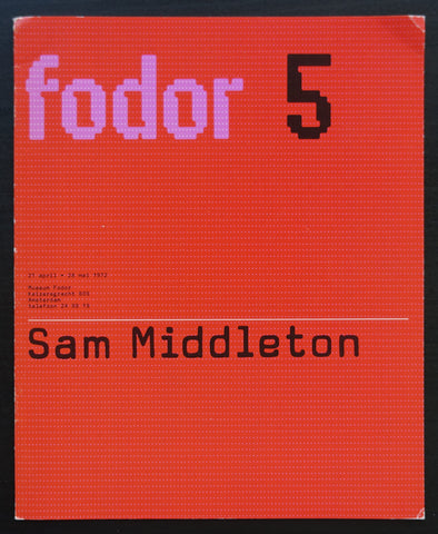 Wim Crouwel / Museum Fodor # SAM MIDDLETON # 1972, nm+