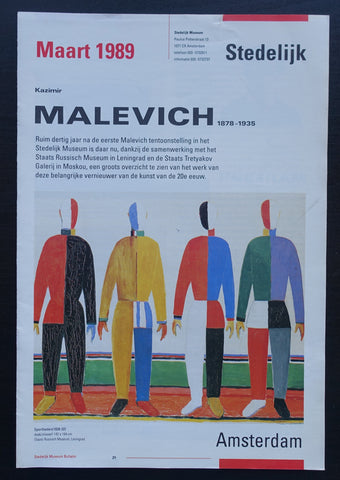 Stedelijk Museum # MALEVICH, Maart 1989, bulletin # 1989, nm
