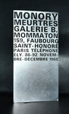 galerie B. # Jacques MONORY / Meurtres # 1968# 1968, nm(+)