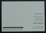 Clara Scremini gallery # BARBARA NANNING # invitation, 1996, mint