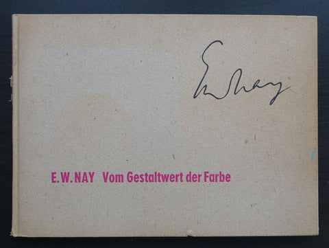 Prestel #E.W. NAY, Vom Gestaltwert der Farbe # 1955, nm-