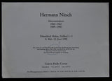 Galerie Heike Curtze # HERMANN NITSCH # invitation card, 1990, nm