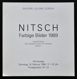 Galerie lelong Zürich # NITSCH # invitation, 1989, nm+