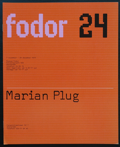 Wim Crouwel / Museum Fodor # MARIAN PLUG # 1974, mint-