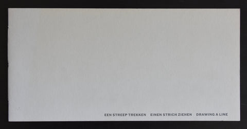 Hendri van der Putten # EEN STREEP TREKKEN / Drawing a line # 1988, ed. 200, mint