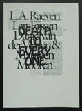 L.A. Raeven ao # DEATH TO EVERY ONE # script, ca. 2000, nm