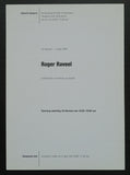 galerie espace # ROGER RAVEEL # invitation, 1995, mint