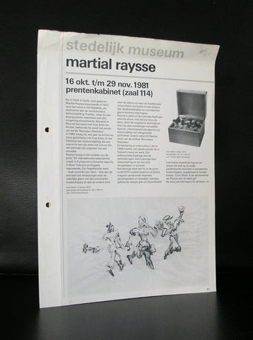 Stedelijk Museum # MARTIAL RAYSSE # 1981, vg