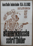 Josua Reichert, Kunsthalle Baden-Baden # ALTAMERIKANISCHE SCHRIFTBILDER # 1963, nm