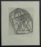 Ru van Rossem # Original etching # signed/dated, 1958, mint