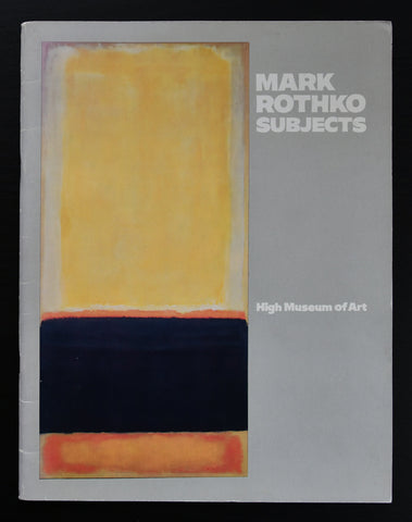 High Museum of Art # MARK ROTHKO SUBJECTS # 1983, nm