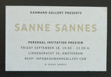 Kahmann gallery # SANNE SANNES, invitation # ca. 2014, nm+