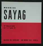 galleria del Cavallino # MAURICE SAYAG # 1961, nm