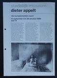 Stedelijk Museum # DIETER APPELT , zaal # 1986, vg+