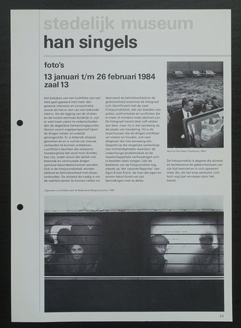 Stedelijk Museum # HAN SINGELS # 1984, mint