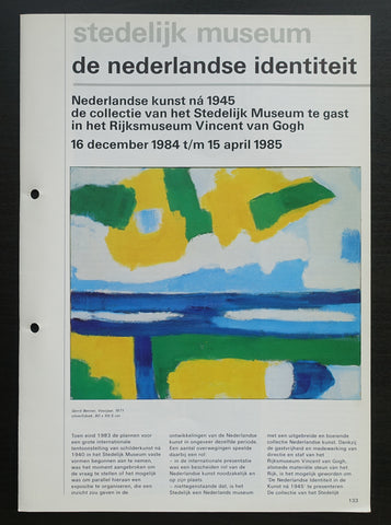 Stedelijk Museum # de NEDERLANDSE IDENTITEIT # 1984, nm+