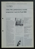 Stedelijk Museum # VIDEO / FILM/ Performance, 60-8- # 1982, nm
