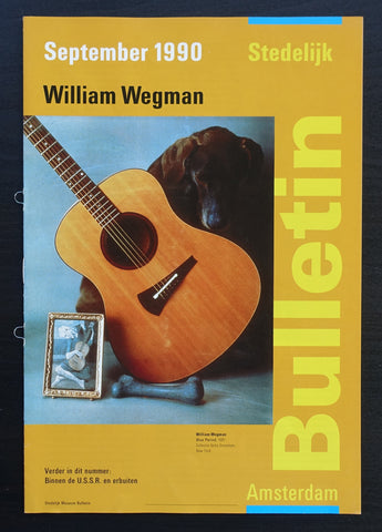 Stedelijk Museum # WILLIAM WEGMAN, Bulletin # 1990, mint