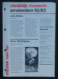 Stedelijk Museum # JOHN WHITE Bulletin # 1983, nm