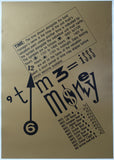 Swip Stolk , Groninger Museum # TIME IS MONEY , gold version # poster, 1993, mint-