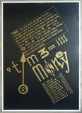 Groninger Museum # the TIME of MONEY # gold on black poster, 1990, Swip Stolk, mint-
