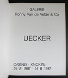 Casino Knokke, Ronny van de Velde # UECKER # 1987, nm+