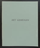 Anet van de Elzen # HET GEHEUGEN # 1990, ed. of 75 cps, mint-