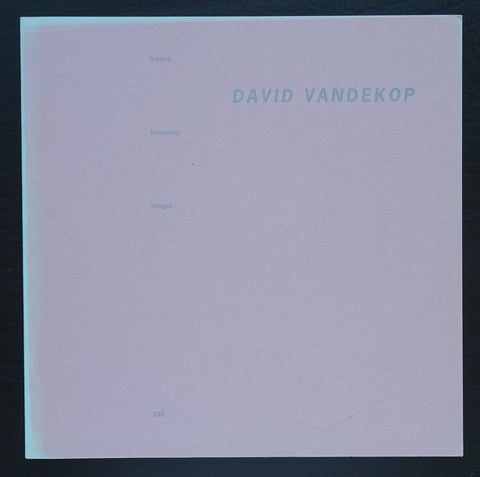 Nouvelles Images # DAVID VANDEKOP # 1992, mint-