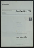 Art & Project, Struycken # GER VAN ELK, Bulletin 55 # 1972, nm+++/mint--