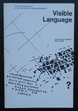 Visible Language # TAXONOMY OF ALPHABETS , winter 1974, # 1974, nm+