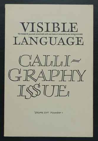 Visible Language # CALLIGRAPHY # Winter 1983, nm++