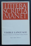 Visible Language# Calligraphy / CARTOGRAPHY # 1971, nm