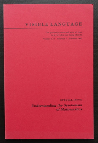 Visible Language # UNDERSTANDING THE SYMBOLISM # Summer 1982, mint-