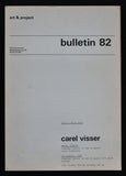 Art & Project # CAREL VISSER, Bulletins 82 & 83 # 1974, mint---