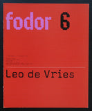 Wim Crouwel / Museum Fodor # LEO DE VRIES # 1972, mint-