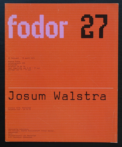Wim Crouwel / Museum Fodor # JOSUM WALSTRA # 1975,  nm+