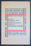 Centrum Bergen Noordholland # Werk van WERKMAN # invitation card, 1965, NM++