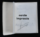 Jeroen van Westen, miniature book # EERSTE IMPRESSIE #  ltd, numb/signed, 1980, mint