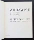 Redfern gallery #WILLIAM PYE # 1969, vg++