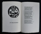 Hector Mantinga, G.J. Machin # DE ZEVEN HOOFDZONDEN # ca. 1950,original woodblock prints, numbered, 1945, mint-