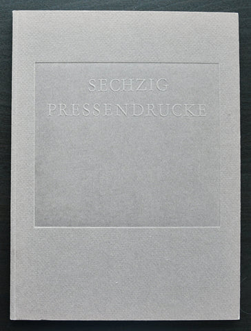 galerie Cristian Zwang # SECHZIG PRESSENDRUCKE von Christian Zwang # 1987, mint-